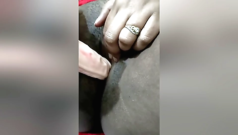 Hairy indian amateur milf is playing with her pussy