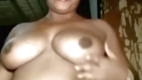 Busty brunette girl showing her hairy body on webcam