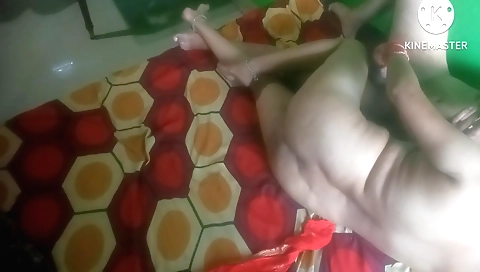 Indian aunt makes her son cum hard in the backyard