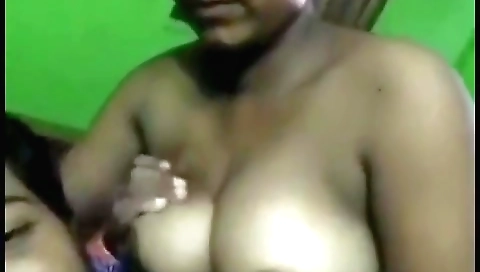 Horny amateur chick with big tits shows off on webcams