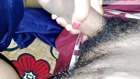 Indian teen girl in white dress and ponytail is fucked