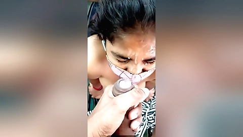 Indian chubby gets fucked on his car by her boyfriend