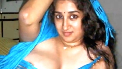 Sexy indian brunette in lingerie and body is making out with a lover