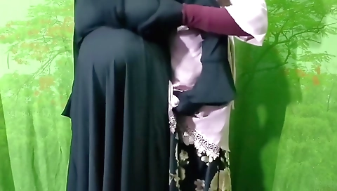 Indian mom's stepmom is getting pounded in the doggy