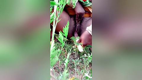 Indian brunette with hairy hair masturbates in a toilet