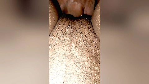 Indian girl has a hairy pussy sucking from her pussy