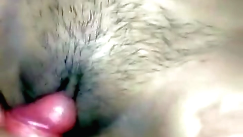 Indian hairy slut eats pink mushroom head in pov video