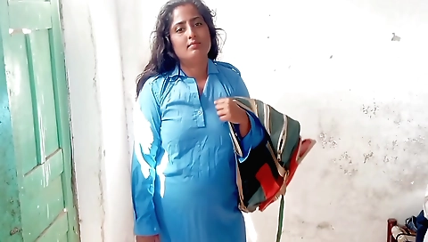Indian girl with great eyes and brown skin fucked by her groomer