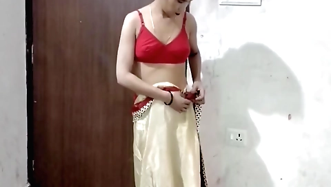 Girl with short hair is showing off in her homemade video