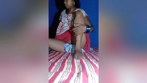 Hot brunette fuck video with her lover in a village