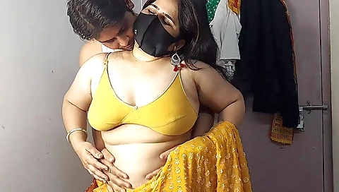 Indian brunette with big tits and a sexy ass is fucked