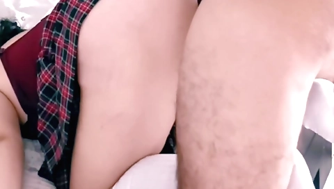 Amateur webcam sex tape showing a teen with a big ass
