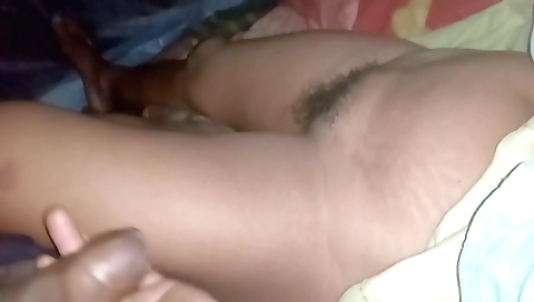 Busty brunette amateur gets on her knees and sucks pussy