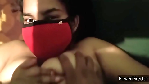 Indian girl in bikini shows off her big boobs in the pov video