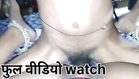 Indian woman is playing with her husband's big cock