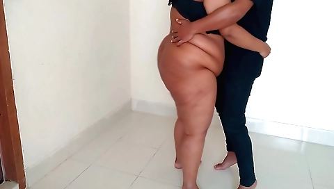 Hot granny fucks in amateur video with a big booty granny