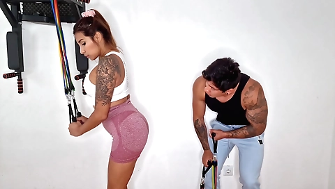 Indian tattooed babe gets her tight asshole fucked
