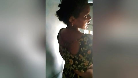 Indian brunette suck her cock and get warm cum in mouth