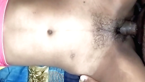 Hairy brunette gets on top of her lover's hard cock