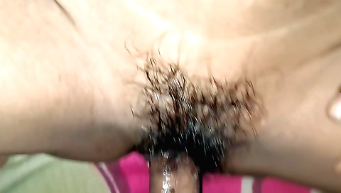 Indian hairy girls with big natural tits fuck in POV