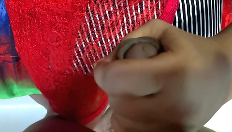 Indian hairy pussy gets tied and penetrated in the POV