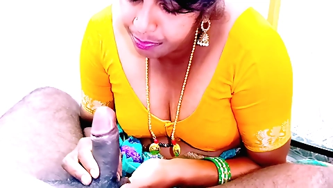 Indian brunette hottie gets fucked by a house owner