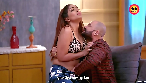 Latina milf 18+ with big tits takes a nice blowjob