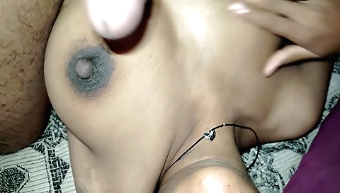 Indian girl with hairy pussy being fucked with a hard rod