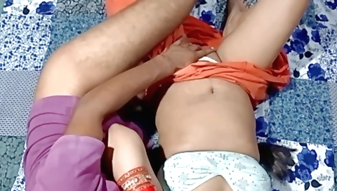 Indian amateur girl is playing with her stepbrother