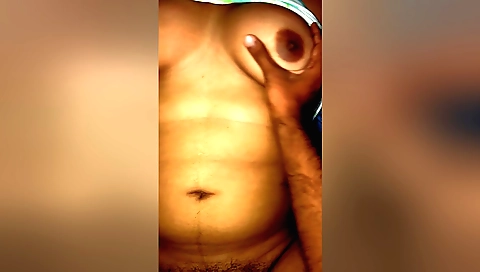 Hot milf with a hairy pussy and large booty in a fetish video