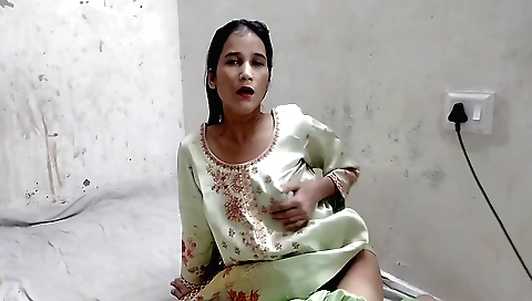 Indian movie filmed by a sexy girl with a beautiful face