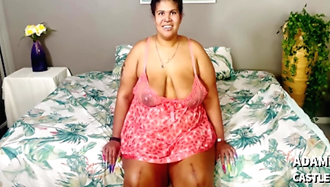 Indian woman with tattoos getting caught doing oral sex