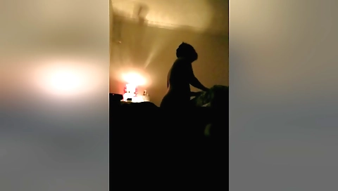 Indian girl in red dress getting fucked in kitchen