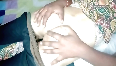 Indian babe gets her feet covered in a fetish footjob