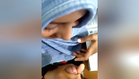 Indian teacher sucks a student's dick and makes a porn video