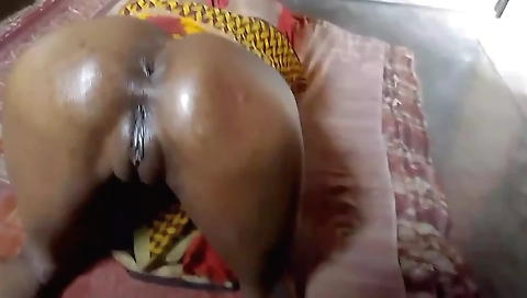 Indian brunette massaged by fat man in a blowjob scene