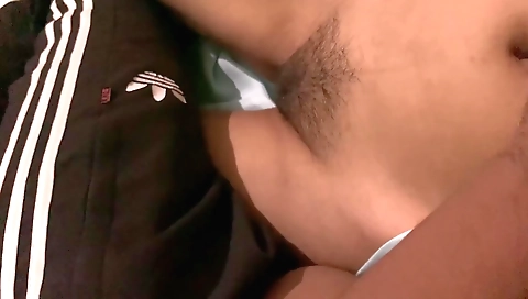 Indian chick with a hairy pussy got fucked in the ass
