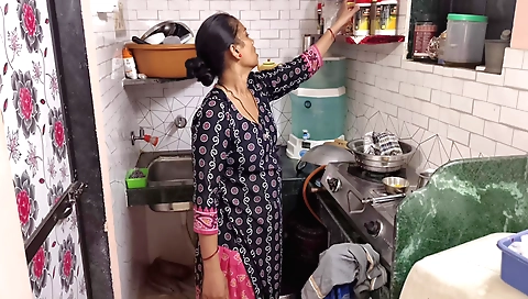 Indian brunette with a sexy body has fun with her stepbro