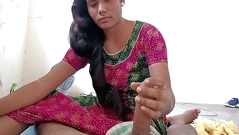 Hairy indian brunette girl 18+ naked on the bed pov