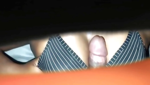 Bareback amateur girl with big tits is taking my dick