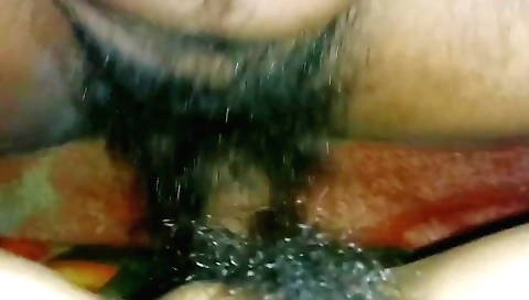 Hot girl gets her hairy pussy penetrated in night shift