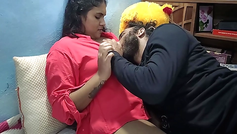 Indian wife is a hot slut that wants to have sex with the stepsister