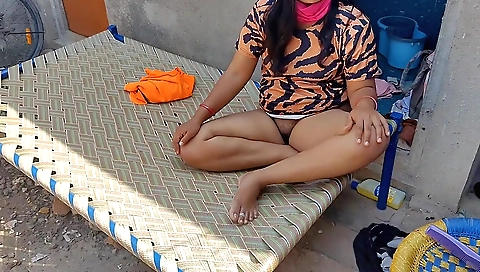 Indian brunette girl enjoys a passionate sex with her brother