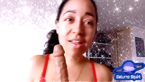 Indian schoolgirl girl in stockings fucks with a dildo